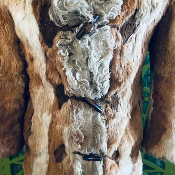 lady western of canada ‘40s/50s Rabbit Fur Trench Coat w/ Sheep Collar -AMAZING! - Picture 7 of 10